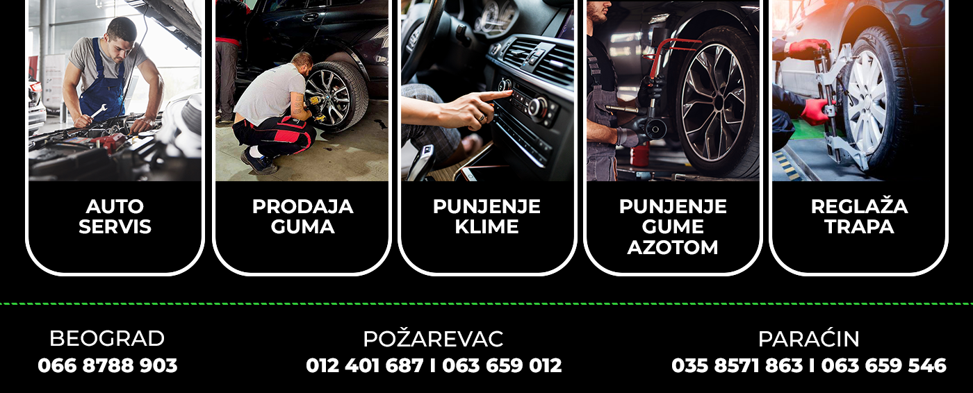 Prodaja i servis u Beogradu, Požarevcu i Paraćinu